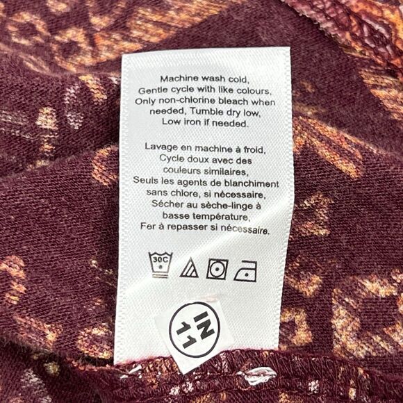 NEW Coldwater Creek Southwestern Aztec Short Sleeve Henley Top Women’s Large - Picture 10 of 10